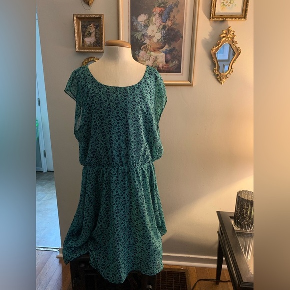 GAP Green and Navy Heart Dress XXL - Picture 13 of 15